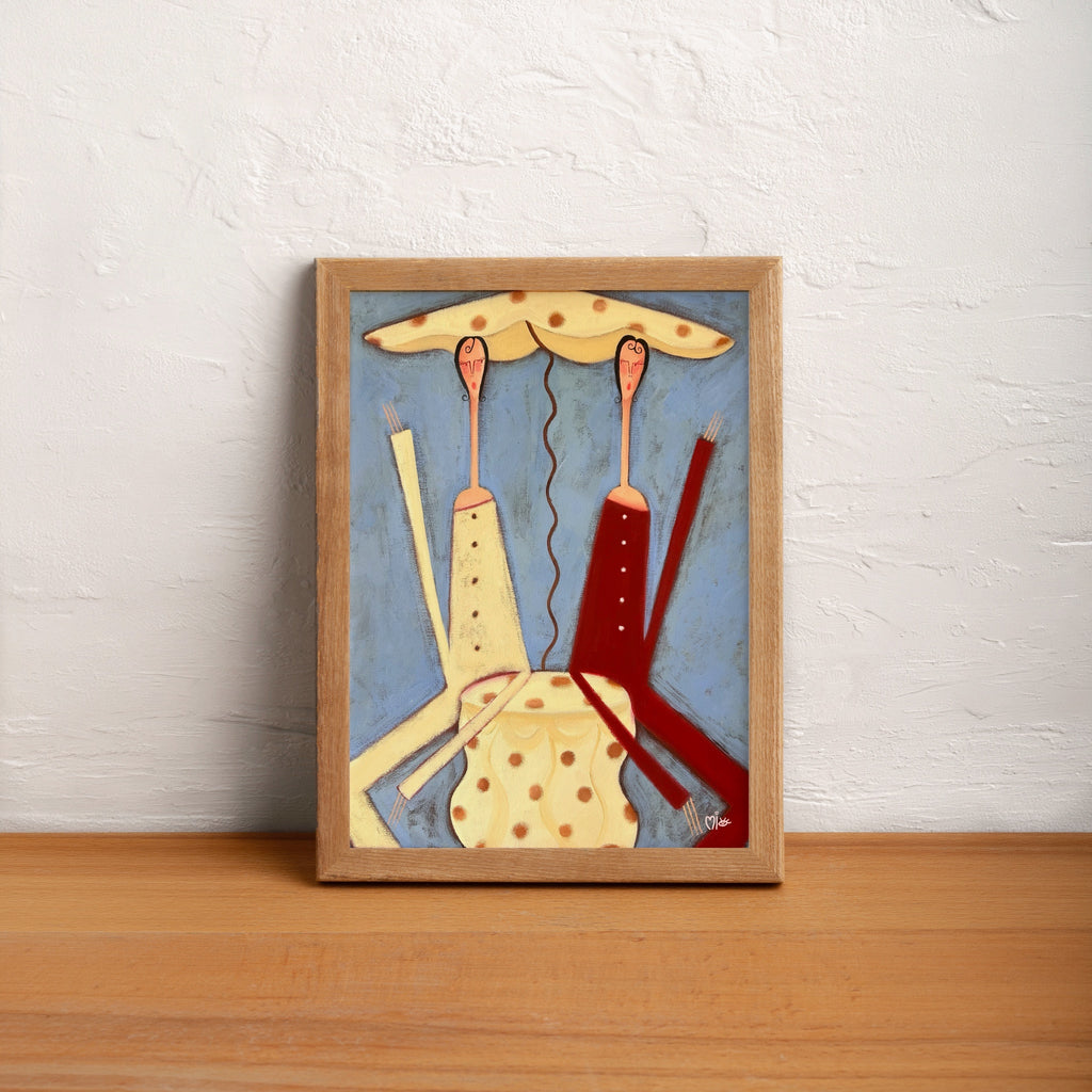 'The Polka-Parasol' Print